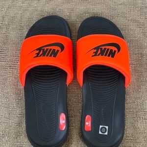 Nike Men's Victori Slide Sandal, Black/Black-Hyper Crimson, Size 14, Brand New!